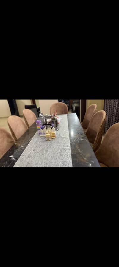 dinning table marble 8 chair