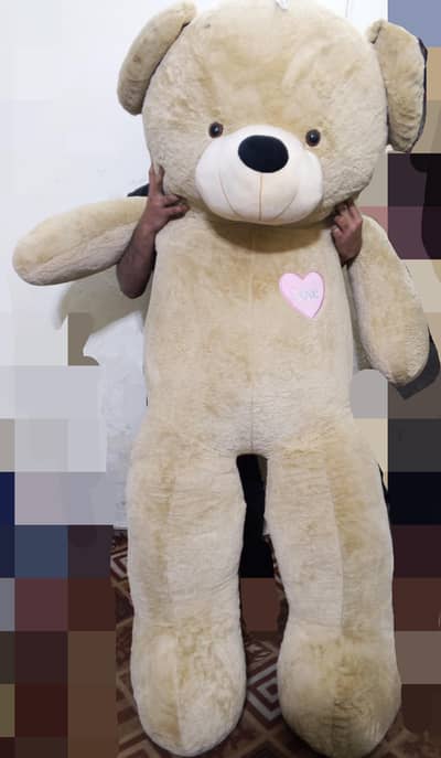 6 Feet Huge Teddy Bear with Free Gift – Excellent Condition