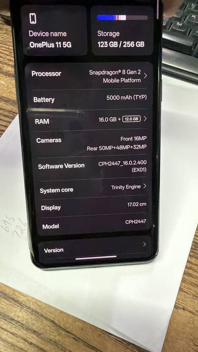 One plus 5G Non pta 16/256 GB