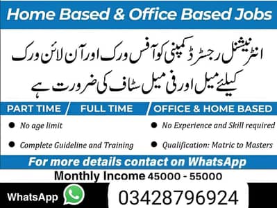 Part Time / Full Time Jobs – Students & Housewife Welcome