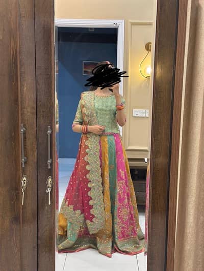 Baroque brand heavy ghagra choli.