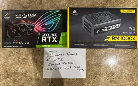 Asus Strix RTX 3070ti and Corsair RM1000x