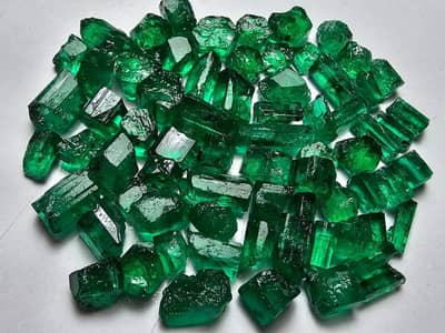 Pure Emerald and Ruby Gemstones