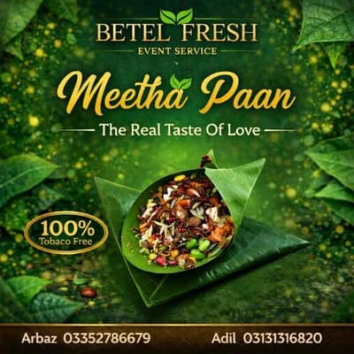 Vip Meetha Pan and saada khushbu pan ice fire pan
