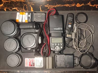 Canon EOS 50D Complete DSLR Kit with 3 Lenses & Flash