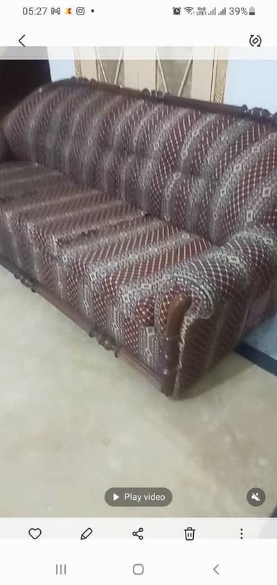 Wood structure 5seatar sofa