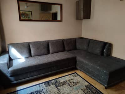 7 Seater Grey Sofa Set, Turkish Fabric