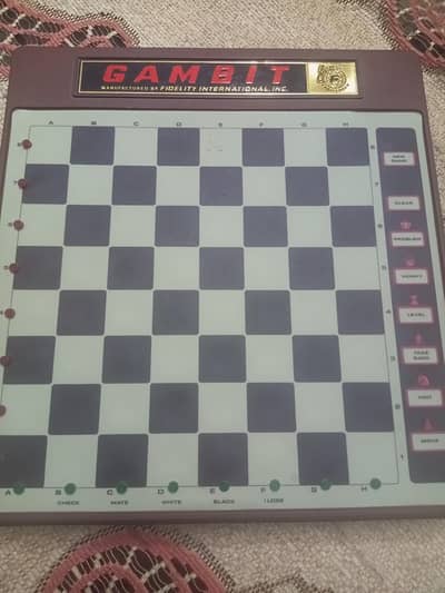 Vintage Fidelity "GAMBIT" Chess Computer - Rare Collector Item