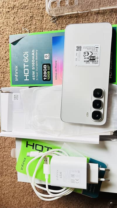 Infinix Hot 60i 12ram/128rom only 3days use new model h