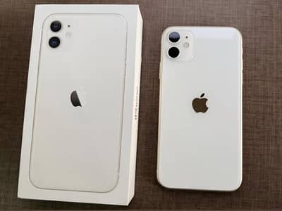 Iphone 11 white PTA Approved with box