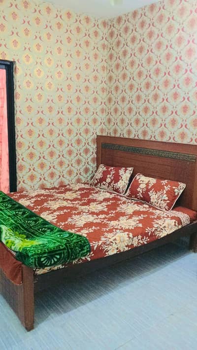 double bed with matters for selle