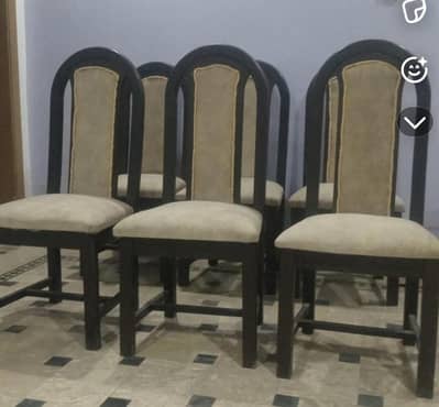 6 Dining Table's Chairs (contact 0301 609 2049)