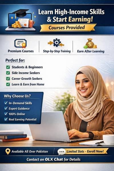  Learn High-Income Skills & Start Earning | Courses Provided
