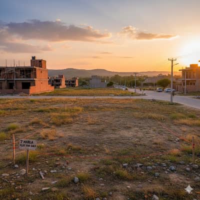 7 Marla Plot for Sale in Sunny Park