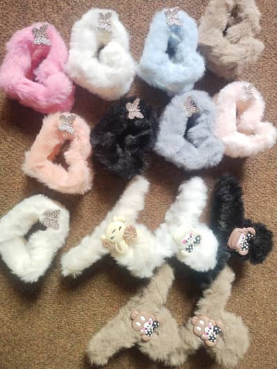 Fur Hair  clip– Soft & Trendy (Bulk Available)