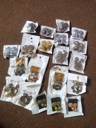 Mix Jhumki Earrings – Wholesale Lot (Brand New)