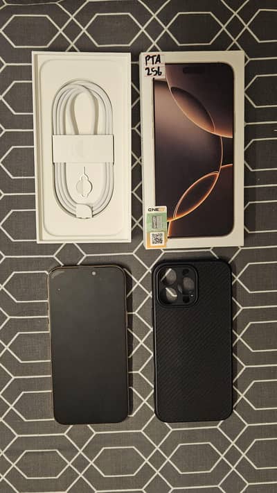 iPhone 16 Pro Max 256GB PTA 10/10 - 2 months used