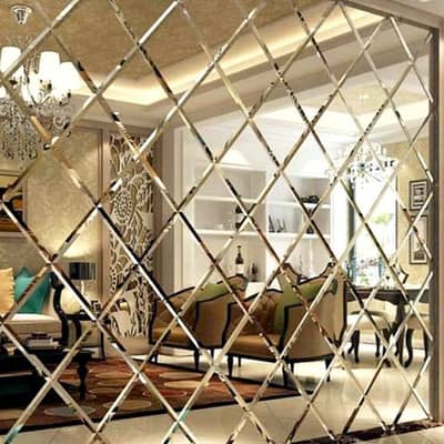 Glass wall design/ Decorative glass wall/ mirror wall