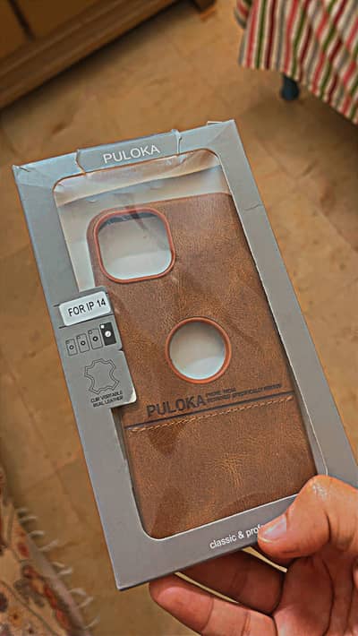 Iphone 13 14 imported leather case