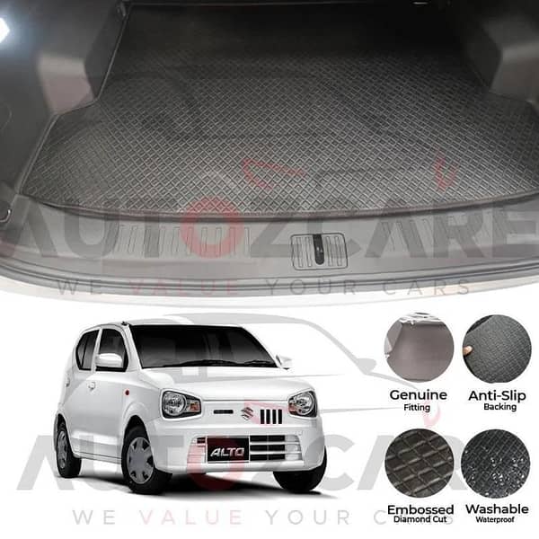 Suzuki Alto China Rexine Custom-Size Trunk Mat - Model 2019-2025