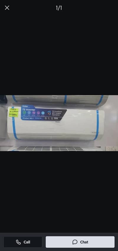 Haier 1.5 ton inverter Ac like brand new