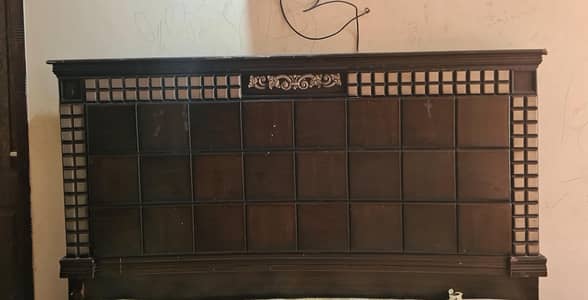 king size double bed with side tables and mattress