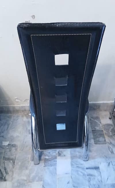 6 chairs stainless steel 4k each