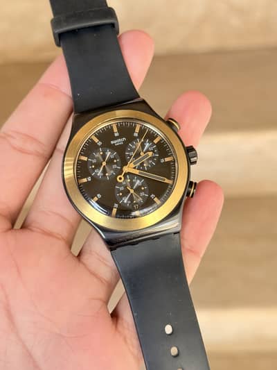 Swatch Chronograph Men’s original Swiss Made Watch 44mm dial