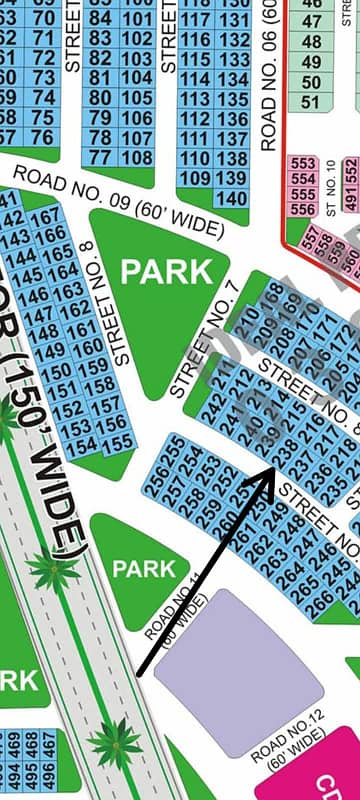 10 Marla near to Park plot available for sale