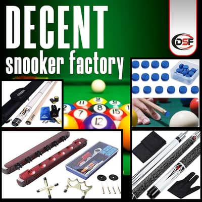 Snooker cue\BALLS\STICK\TABLES\POOL\BILLIARDs\Decent Snooker Factory