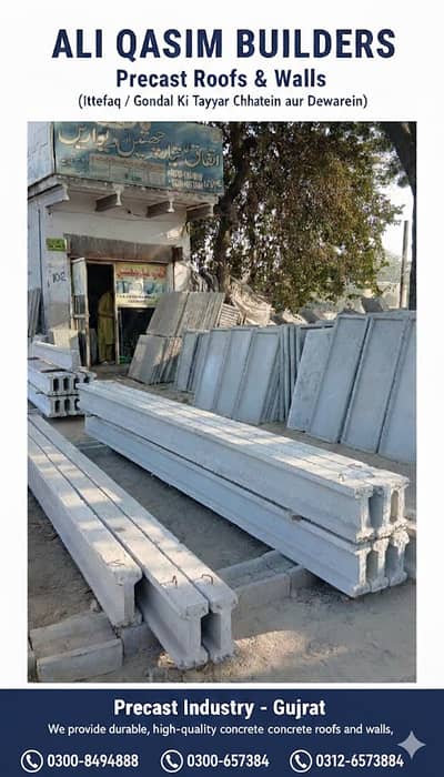 Precast Roofs & Walls – Durable & Ready to Install