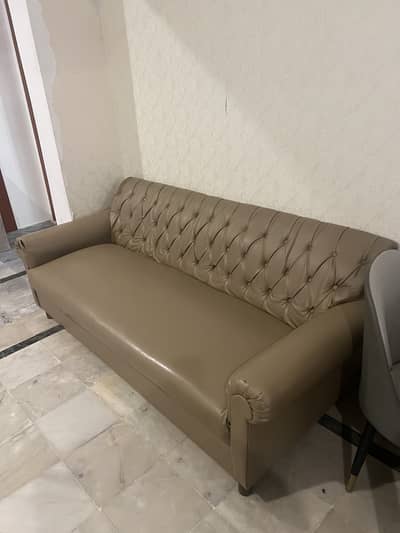 Sofa/ leatherite/ solid