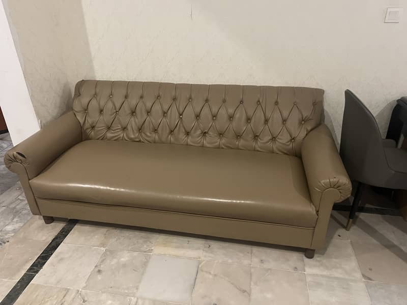Sofa/ leatherite/ solid 1