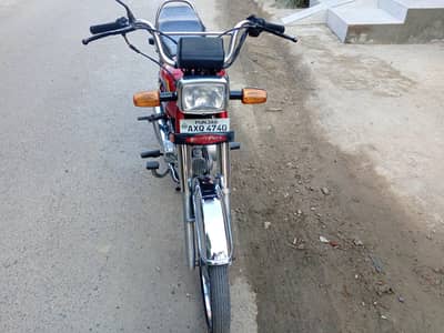 road prince 70cc bike red colour lahore number good condition