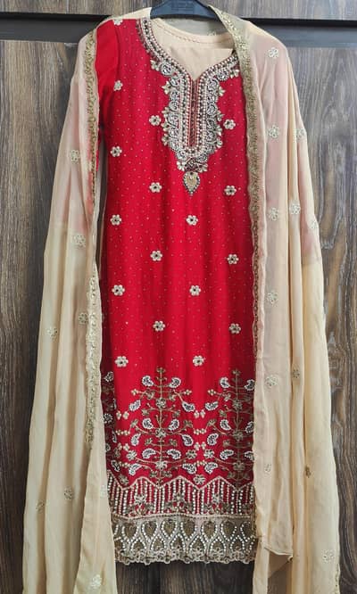 beautiful red wedding dress