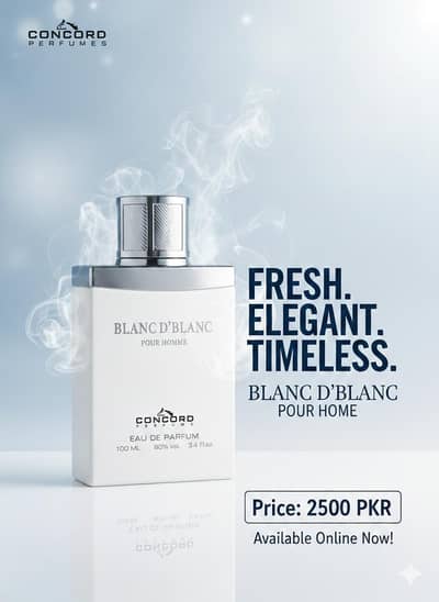 Blanc D'Blanc Pour Homme - Fresh, Elegant & Long-Lasting Perfume