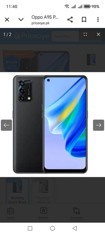 oppo A95 black