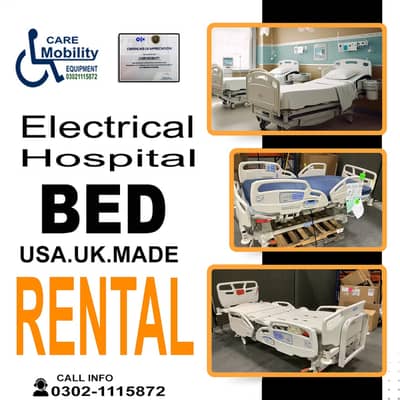 Hospital bed on rent ICU bed for rent Electric hospital bed for rent