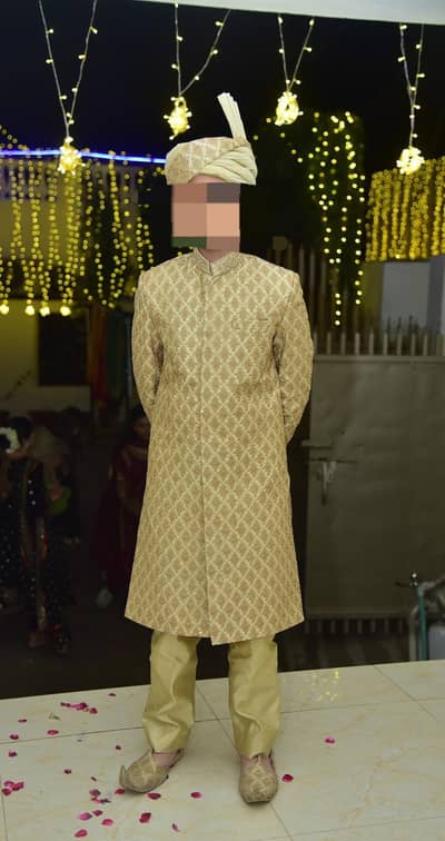 Almost New sherwani set for 13-14 year boy