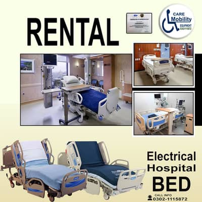 Hospital bed for rent in Lahore-Electric hospital bed ICU Bed for ren