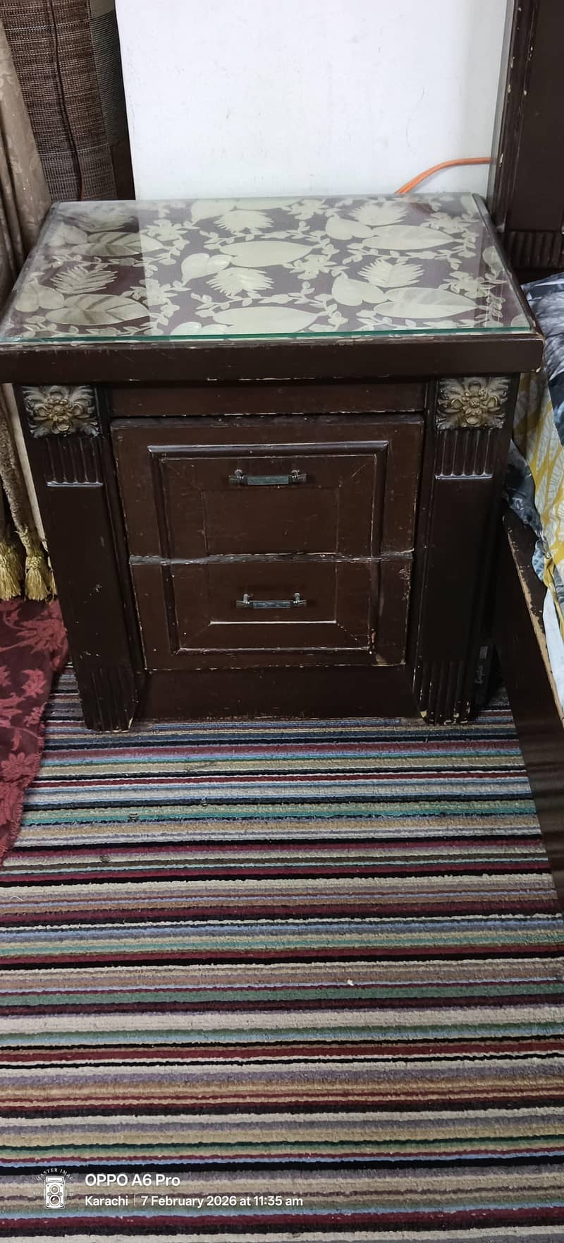 Double bed with Side Table and Dressing Table 4