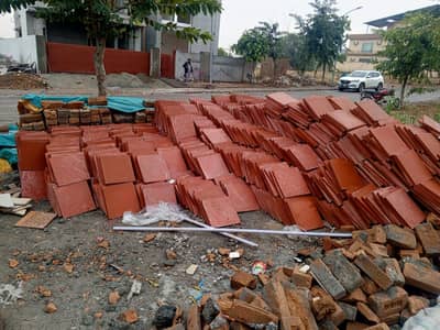 1' x 1' terracota concrete tuff tile for sale in top city islamabad