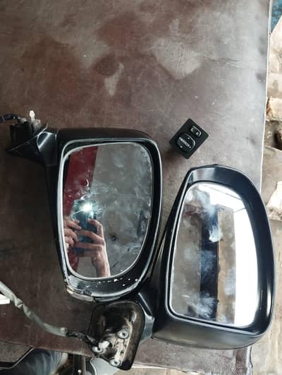 Toyota Prius Side Mirrors with button