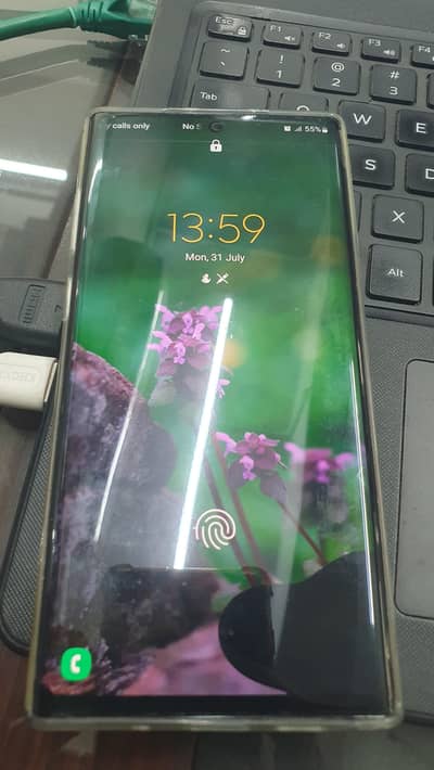 Samsung Note 10 plus 12 gb ram 256 gb memory with silver multi back