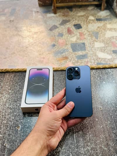 iphone 14 Pro with Box 256GB Dual Physical PTA 88 Health Genuine WP