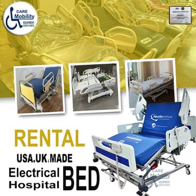 Hospital bed on rent ICU bed for rent Electric hospital bed for rent