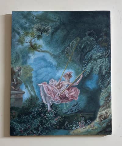 Hand painted oil painting “The Swing” by Fragonard (high quality)