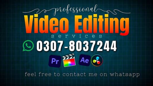 Youtube Video Editor/ Editing Services for YouTube Insta TikTok Reels