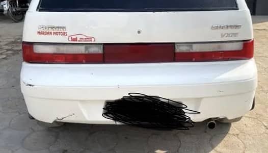 Suzuki Cultus 2002-16 Model Back Bumper White Colour Condition 8.5/10