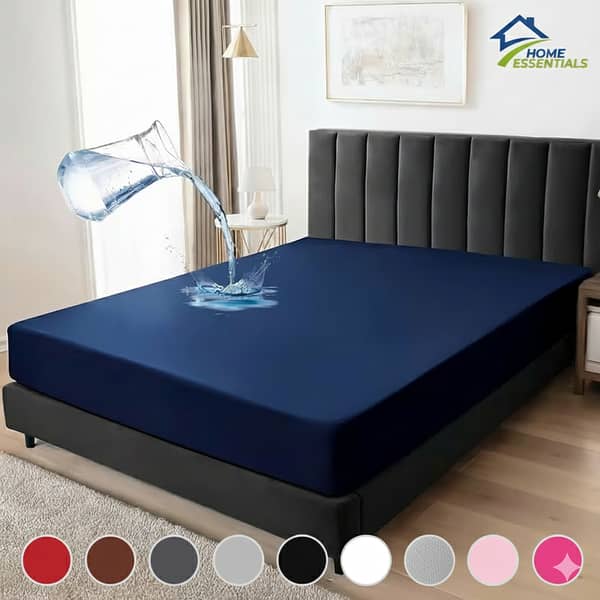 Home Essentials King Size Waterproof Mattress Protector with 360° Stretch Fit and Anti-Slip Design